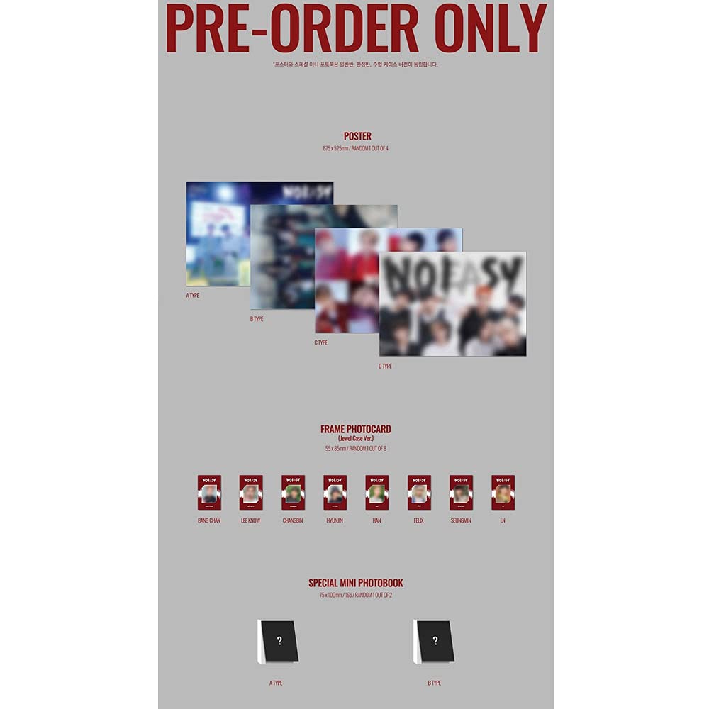 Amazon.com: brandnew STRAY KIDS - 2nd album NOEASY Jewel Case [No